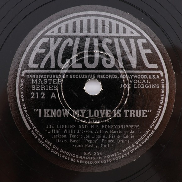 Joe Liggins & His Honeydrippers, I Know My Love Is True/Harlemesque 78rpm Record - Picture 1 of 6